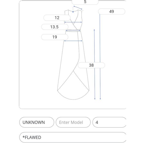 UNKNOWN Black High Low Mesh Lace Sheer 3 Layer Formal Semi Formal Womens 4 FLAW - Picture 2 of 12